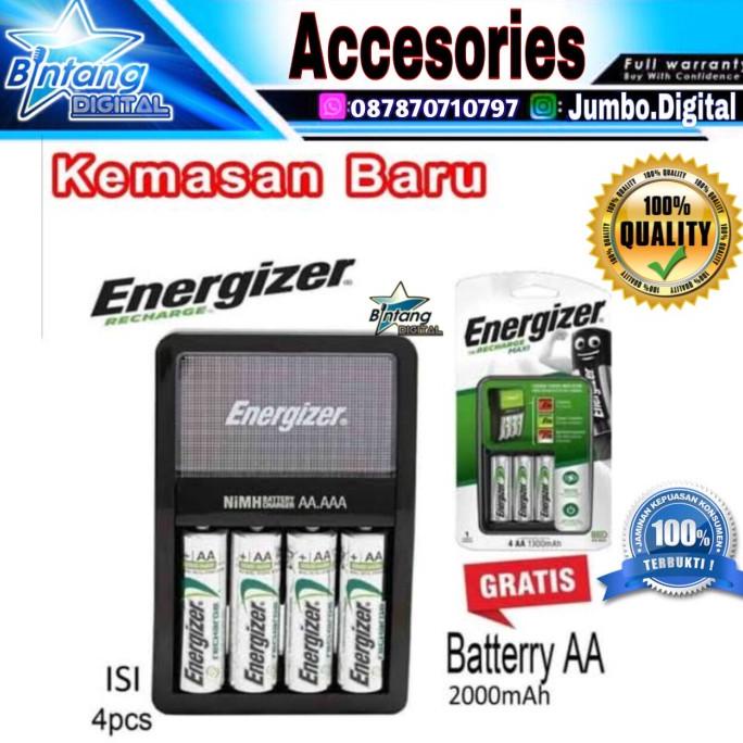 Battery Charger Aa Energizer Original - Charger Baterai Aa/Aaa