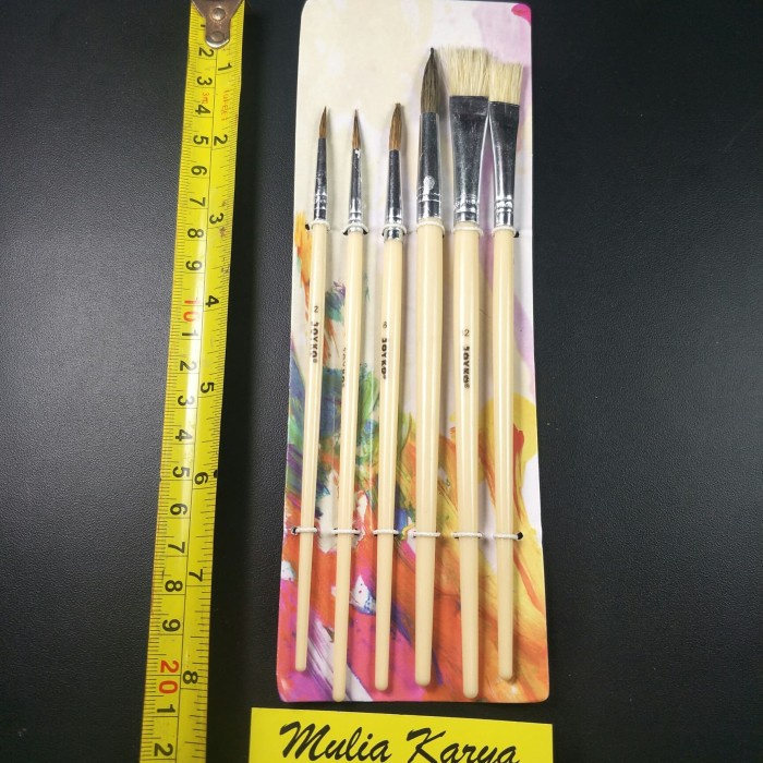 

Nikmati Kuas Lukis Cat Air / Kuas Gambar Br-1 Set Isi 6 Pcs Promo