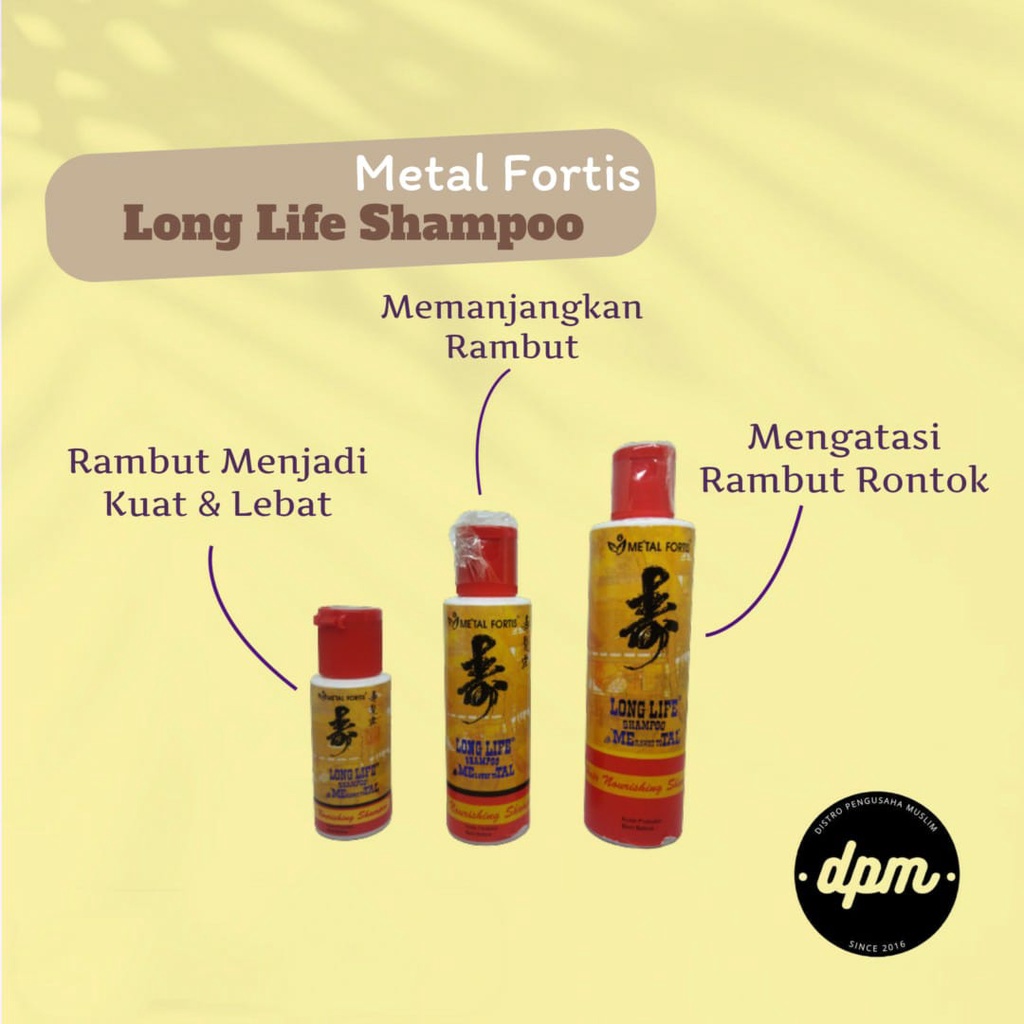 Shampoo Metal Fortis Original 100% Memelihara Kelembaban Rambut BPOM Anti Ketombe