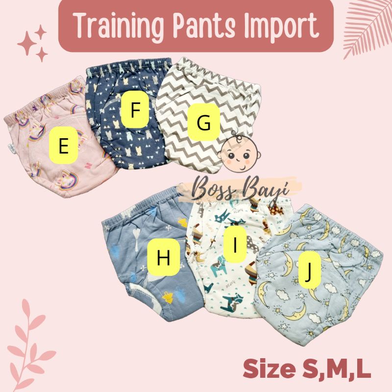 BOSS BAYI - Training Pants Anak Import / Potty Pants / Celana Dalam untuk Toilet Training