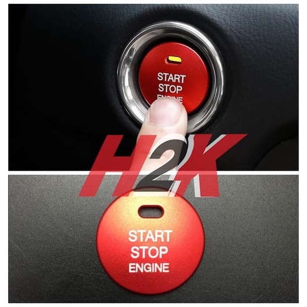 [BISA COD] Cover Buttons Start- Stop Engine Mazda 2 3 6 Cx3 Cx5 Skyactiv / Perlengkapan Variasi Mobi