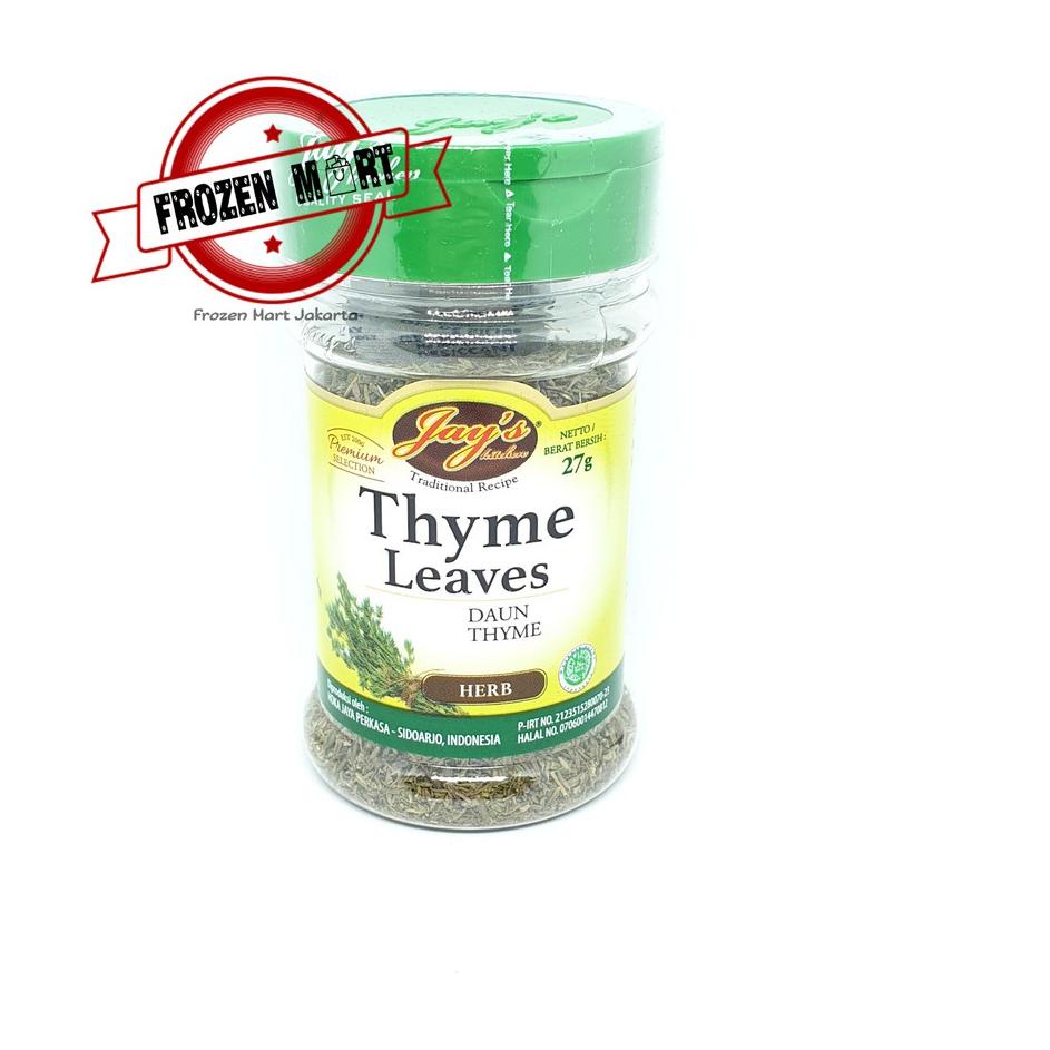 

Promosi Menarik--JAYS / JAY'S THYME LEAVES 27GR / Daun Thyme