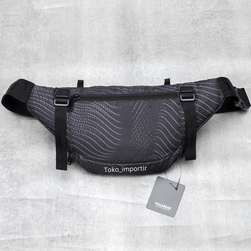 Tas Pull&amp;Bear Waistbag Pria Import Mirror Original / Tas Pinggang Pria Swap Out