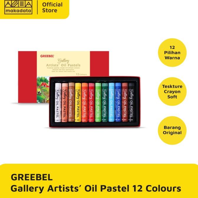 

[COD] CRAYON | OIL PASTEL GREEBEL ARTIST 12 WARNA MURAH HEMAT Kode 1478