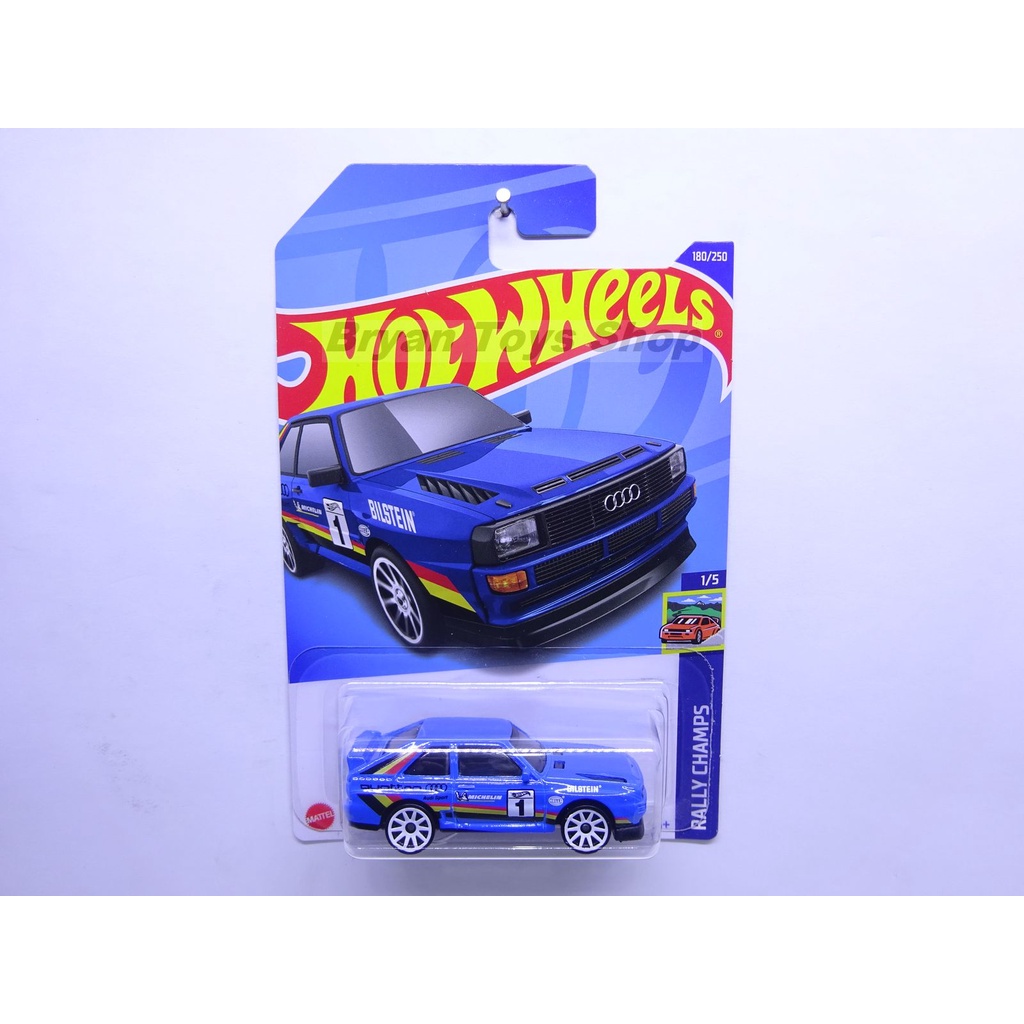 Hot Wheels 84 Audi Sport Quattro Biru No. 1