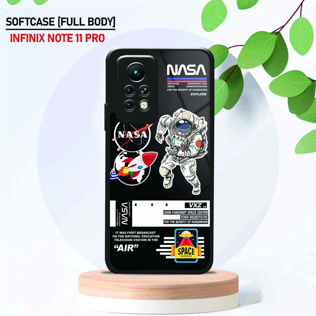 Softcase Kaca Infinix Note 11 Pro - Hardcase Glossy Infinix Note 11 Pro - Fashion [ Nasa Warna ] - P