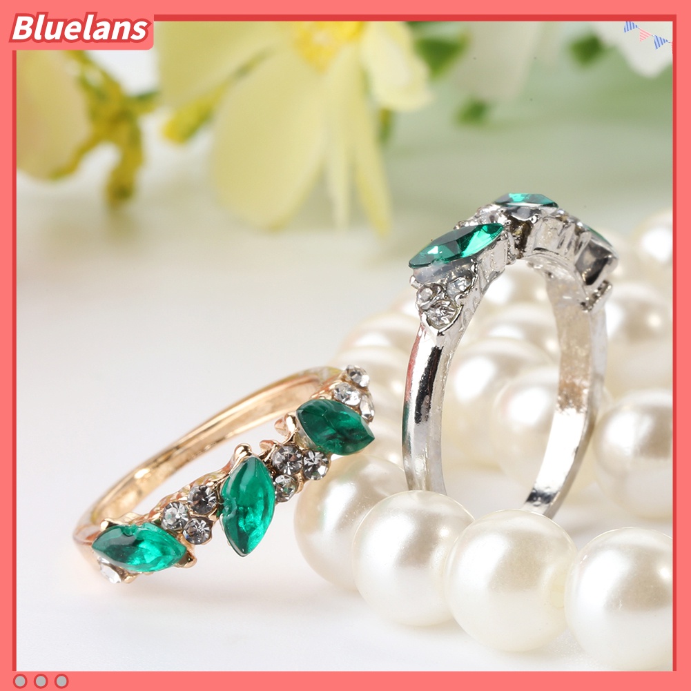 Bluelans Women Elegant Vintage Rhinestone Finger Knuckle Ring Gift Fashion Jewelry