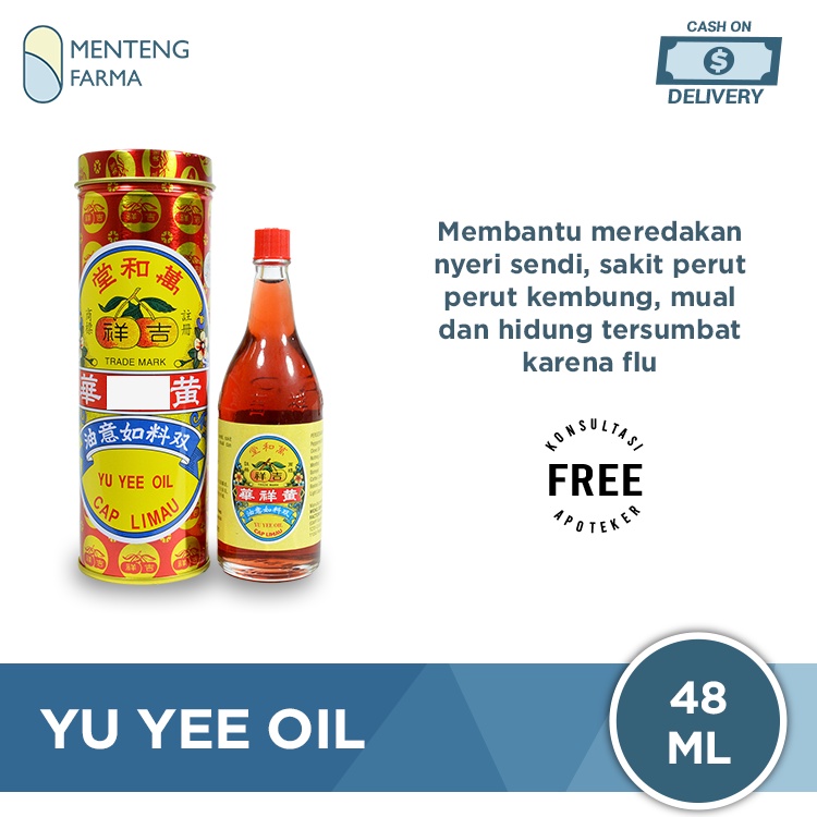 Yu Yee Oil (Cap Limau) 48 ml - Minyak Pereda Nyeri Sendi &amp; Sakit Perut