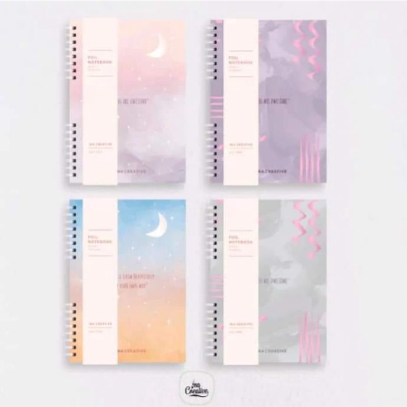 

Buku Catatan dengan Hardcover berbahan Foil