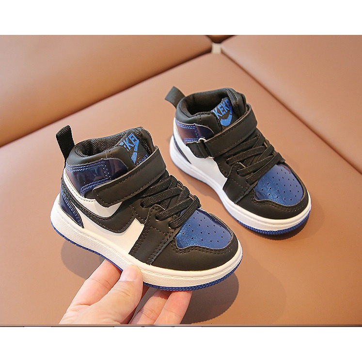 Sepatu Sneakers Anak Sepatu Anak Semi Boots Sepatu Fashion Anak Import JORDAN NEW MERAHBIRU