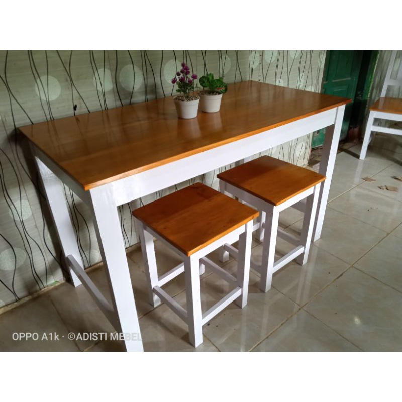 meja kursi cafe 2 kursi kotak