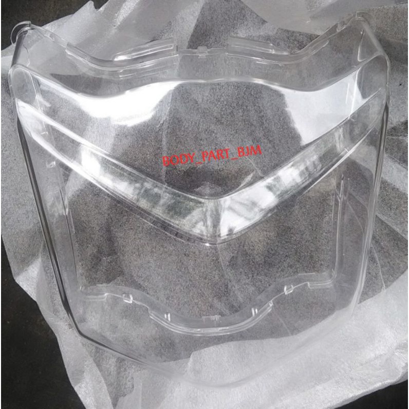 kaca mika lampu depan beat karbu