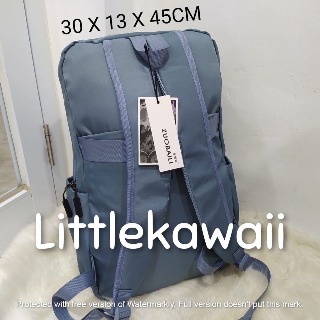 LK/Tas Ransel Laptop Backpack Parasut Sekolah Fashion Casual Remaja Dewasa Pria Wanita Import