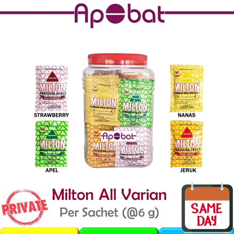 

- ApObat - Sachet Milton 6 gram Pastiles Permen