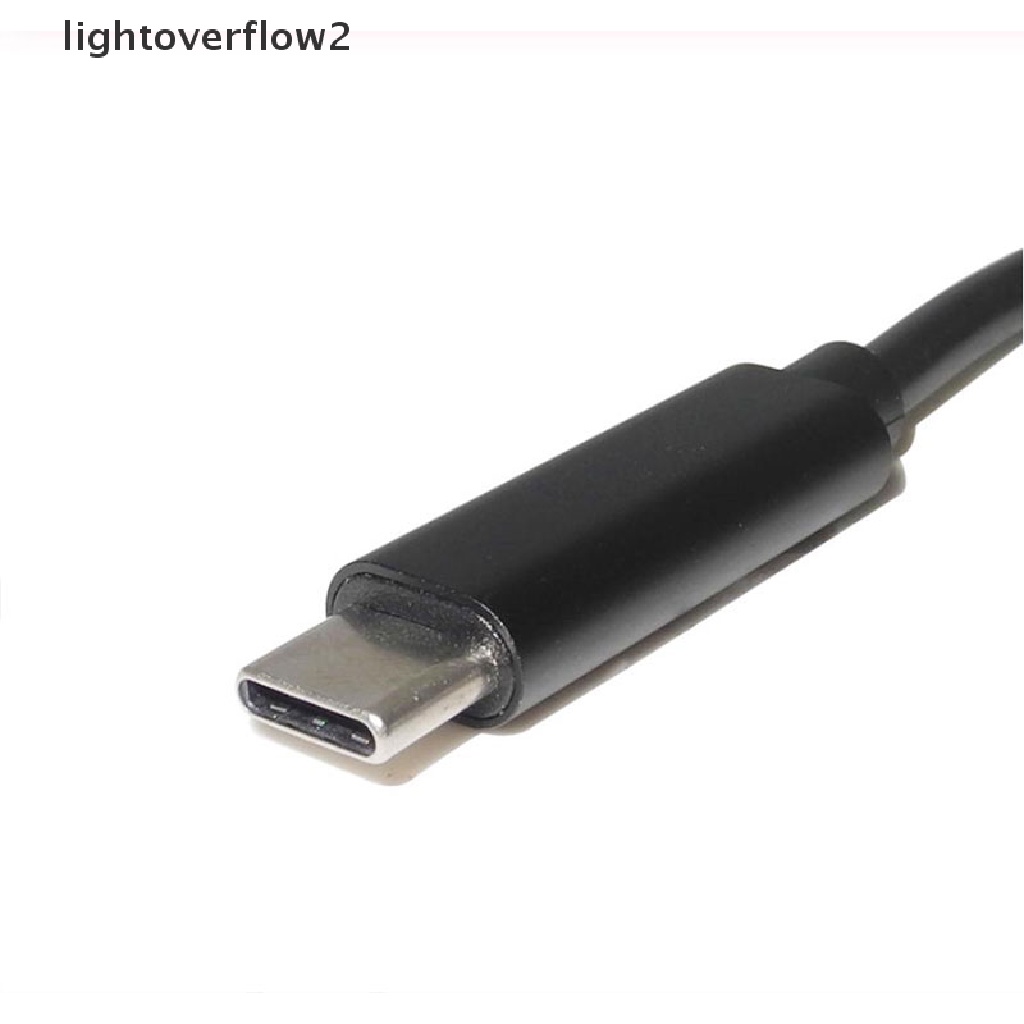 (lightoverflow2) Adapter Konverter Power USB Tipe C PD Dc Untuk Lenovo Asus Dell HP Laptop (ID)