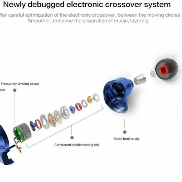 Harga Spesial QKZ VK8 with Mic Sport Gaming Hi-Res Earphones Hight Quality In-Ear Earbuds HIFI