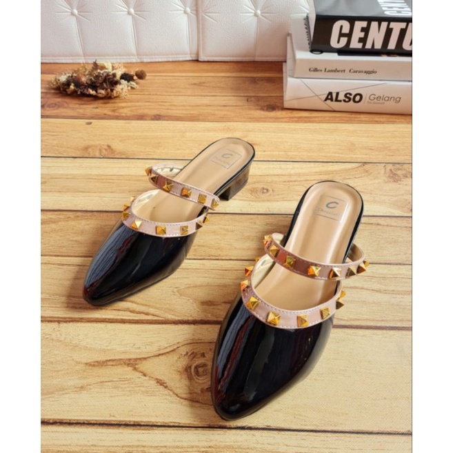 ABBUSHOES AG 13 bapau mules stut marci 3cm
