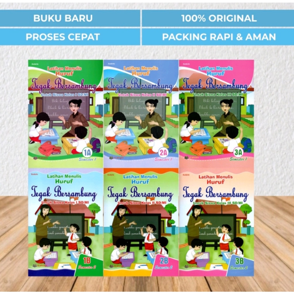ORI buku trampil menulis halus untuk SD/mi kelas 1, 2, 3 semester 1 dan 2 penerbit Arya duta