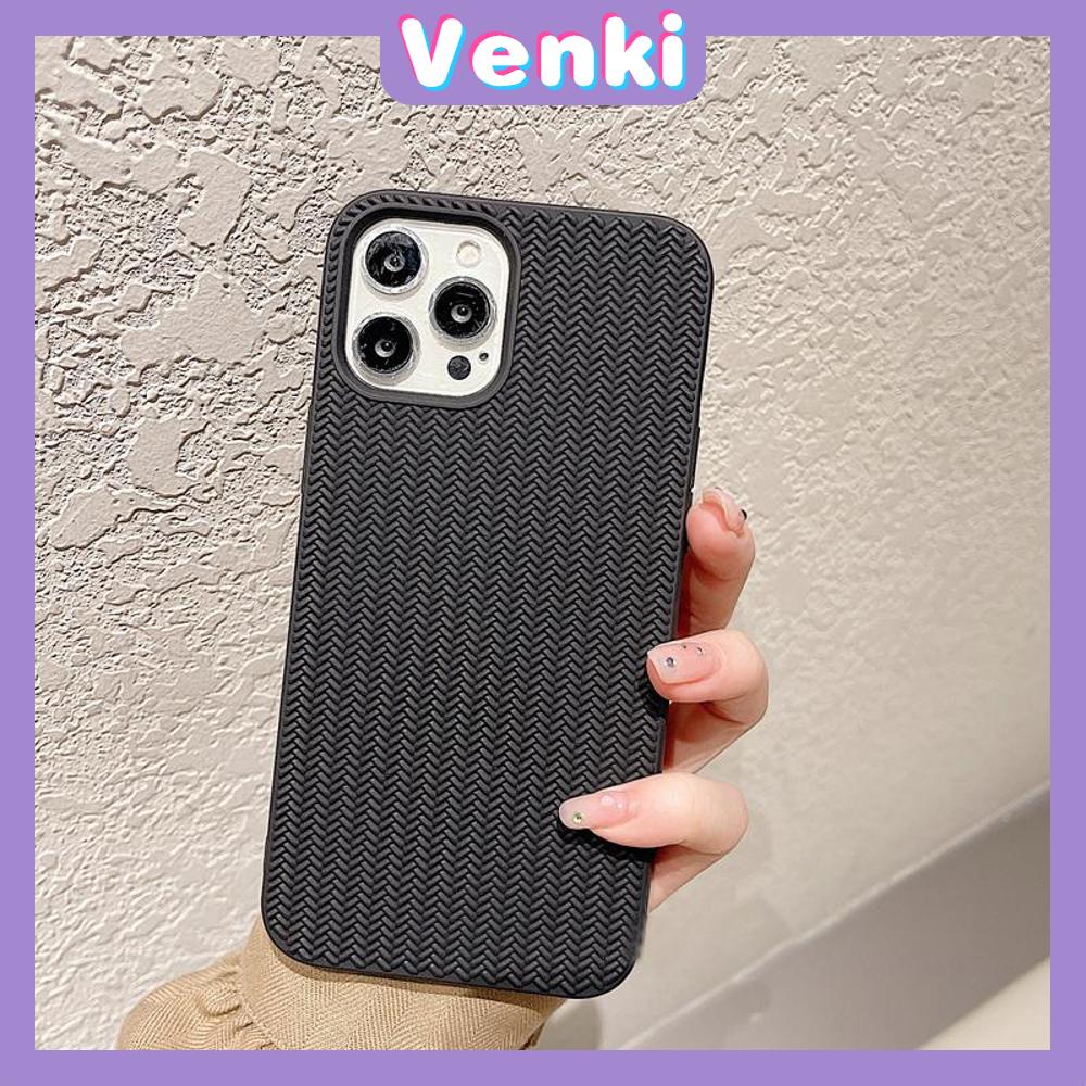 Case For iPhone 14 Series TPU Soft Simple Case Woven Texture Solid Color Black White Case Camera Protection Shockproof Compatible For iPhone 14 13 12 11 Plus Pro Max 7 Plus X XR