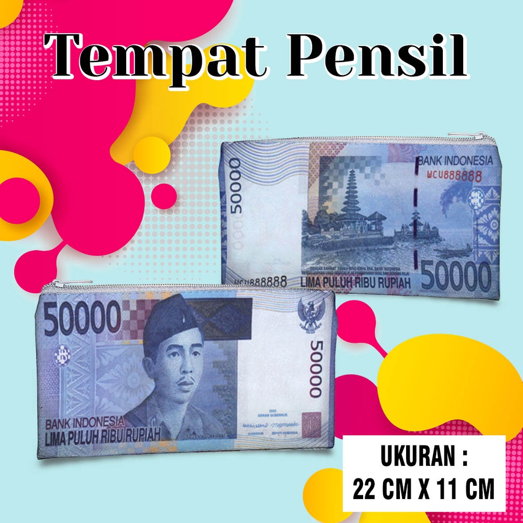 

Tempat Pensil uang#50.000 Case Dompet Wadah Kostak Kotak