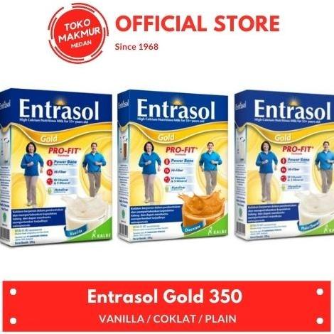 

[ COD ] ENTRASOL GOLD 51+ (coklat/vanila) 370Gram
