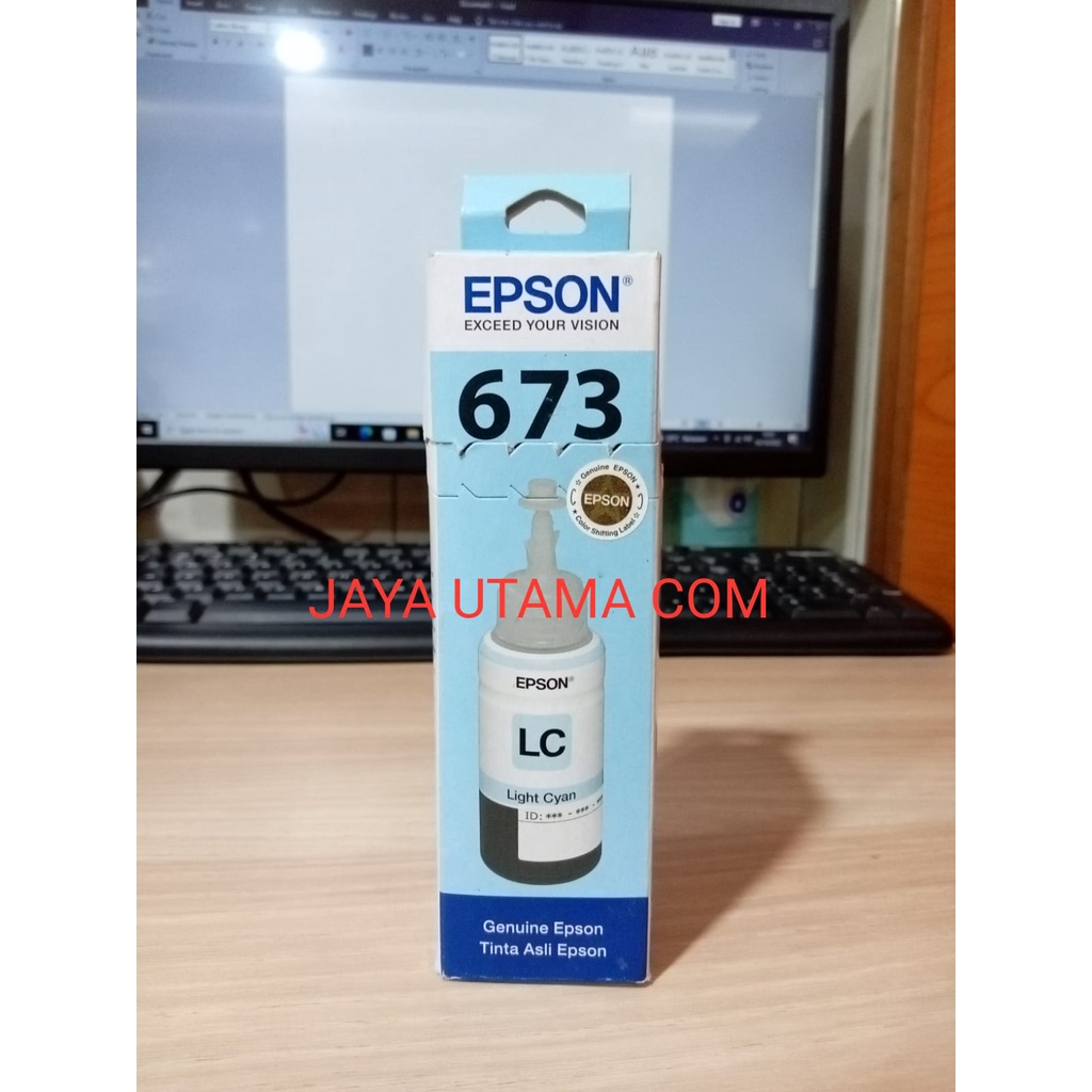 TINTA EPSON 673 T673 ORIGINAL PRINTER L805 L810 L850 L1300 L1800 ORI