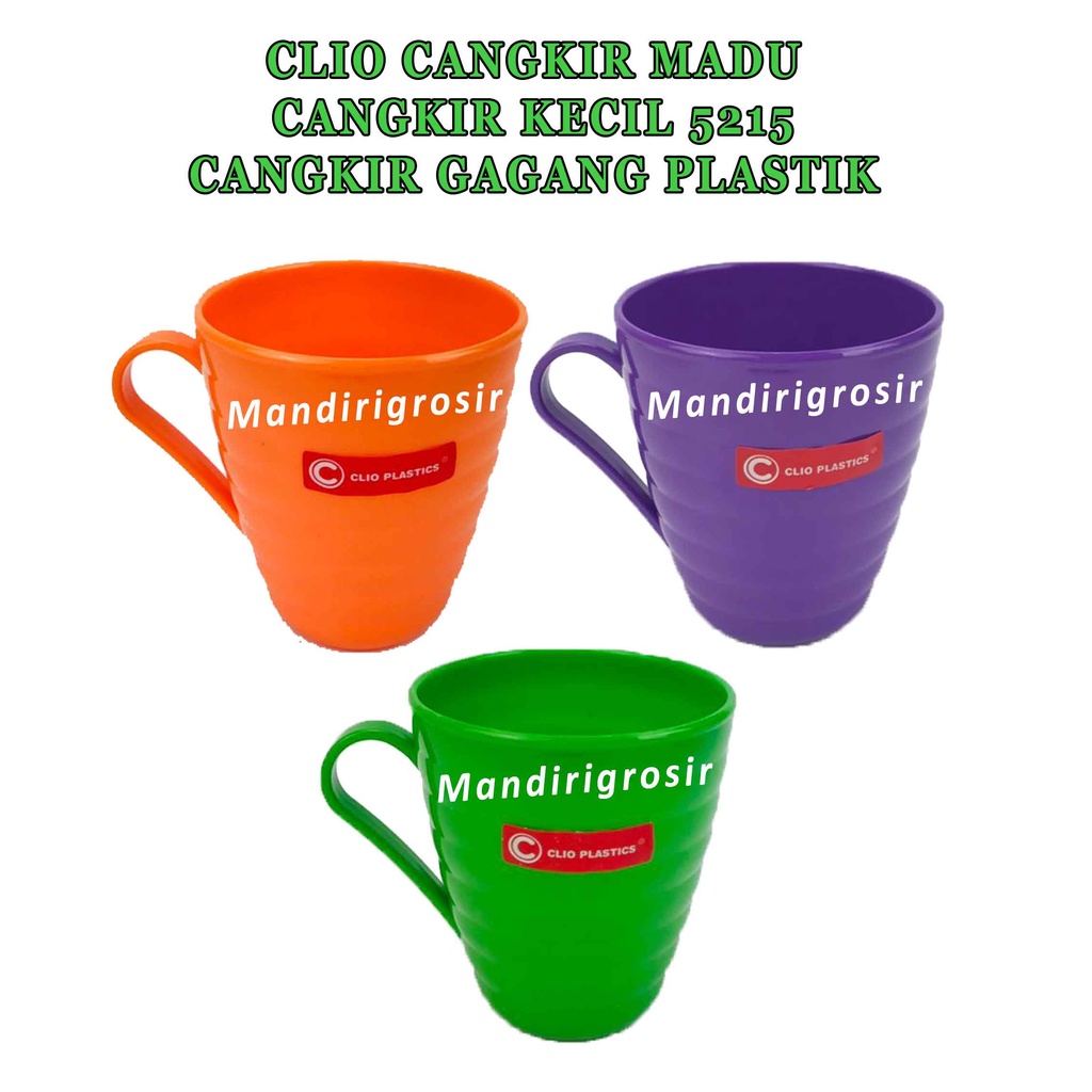 Cangkir Gagang Plastik * Clio Cangkir Madu * Mug Cangkir Minum * Random