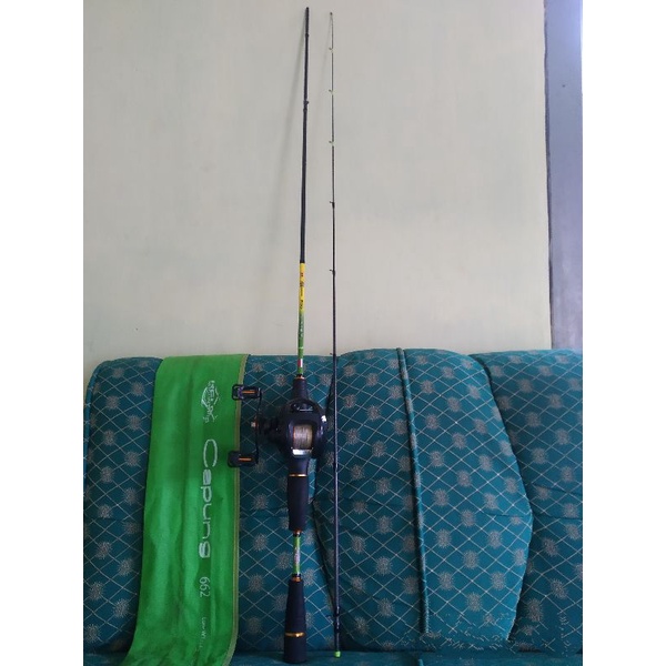 Joran Relix Nusantara Capung 662 BC + Reel BC Lizard Camry include PE full spool