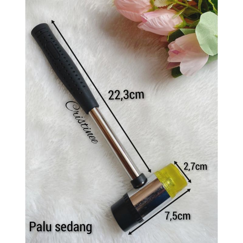 Palu karet 2 sisi uk sedang (1pcs)