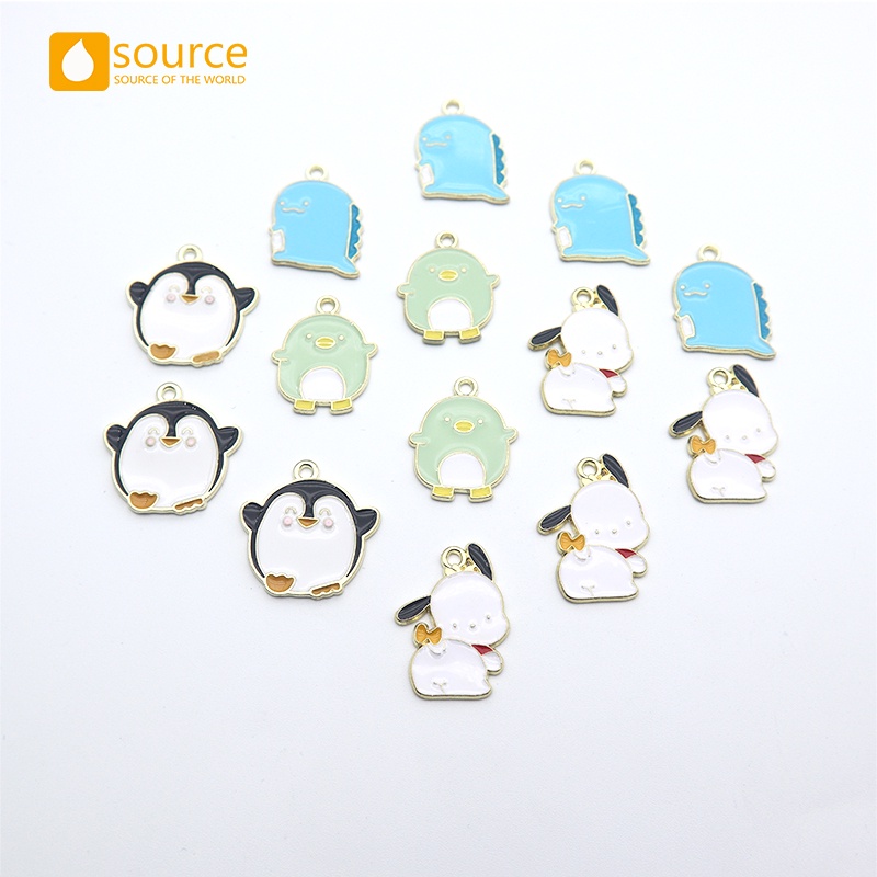 38pcs / Set Kalung + Gelang Tangan Rantai + Liontin Motif Geometri Aksen Hollow Untuk Perhiasan Wanita