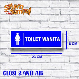 Jual Stiker Toilet Pria Wanita Dan Penunjuk Arah Waterproof Glosi Awet