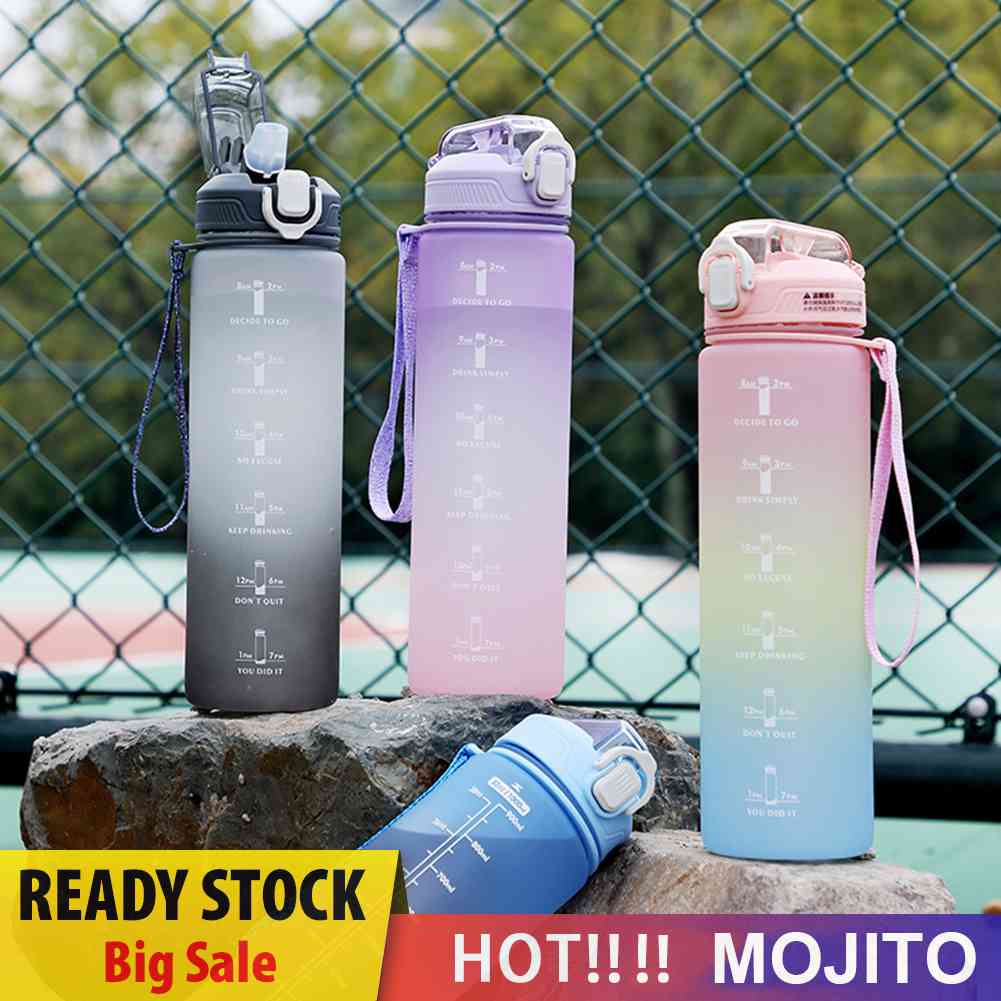 Botol Air Minum Bahan Plastik Anti Bocor Untuk Fitness