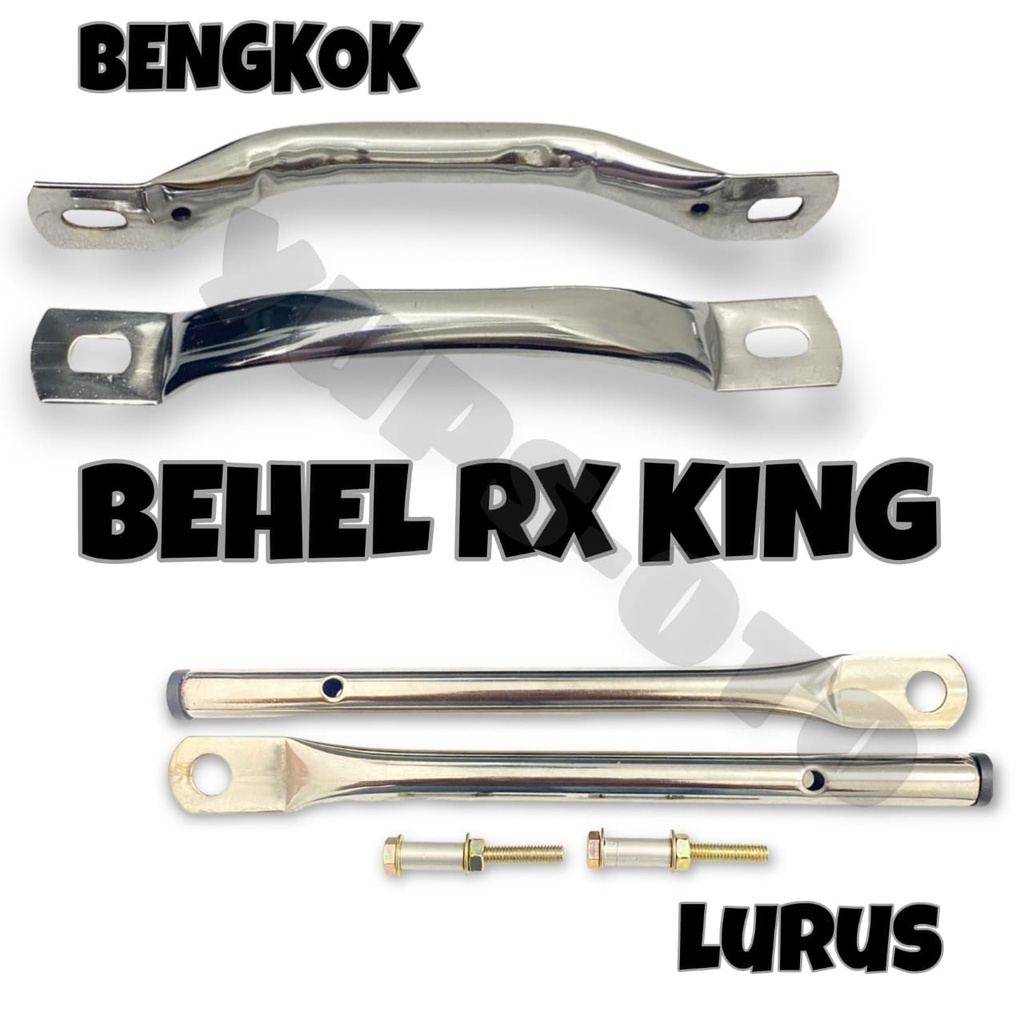 BEHEL LURUS RX KING CHROME BEGEL JOK SAMPING BEHEL SAMPING RXK KIRI KANAN SEPASANG PNP BEHEL LURUS POLOS STAINLES RXKING BEHEL RXKING CROM