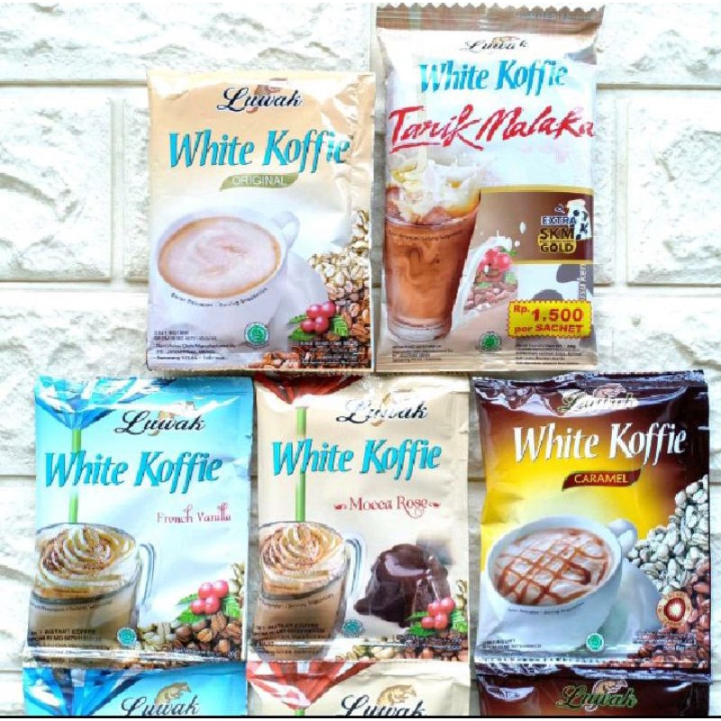 

Kopi Luwak White Koffie Coffee renteng isi 10 sachet