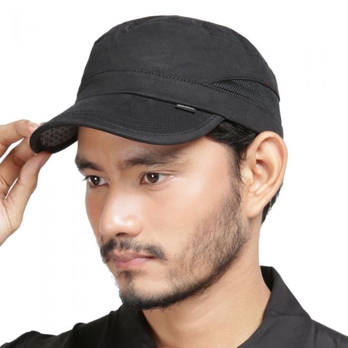 Topi Pria Eigerian Rank Battalion Topi Komando aksesoris pria - Hitam