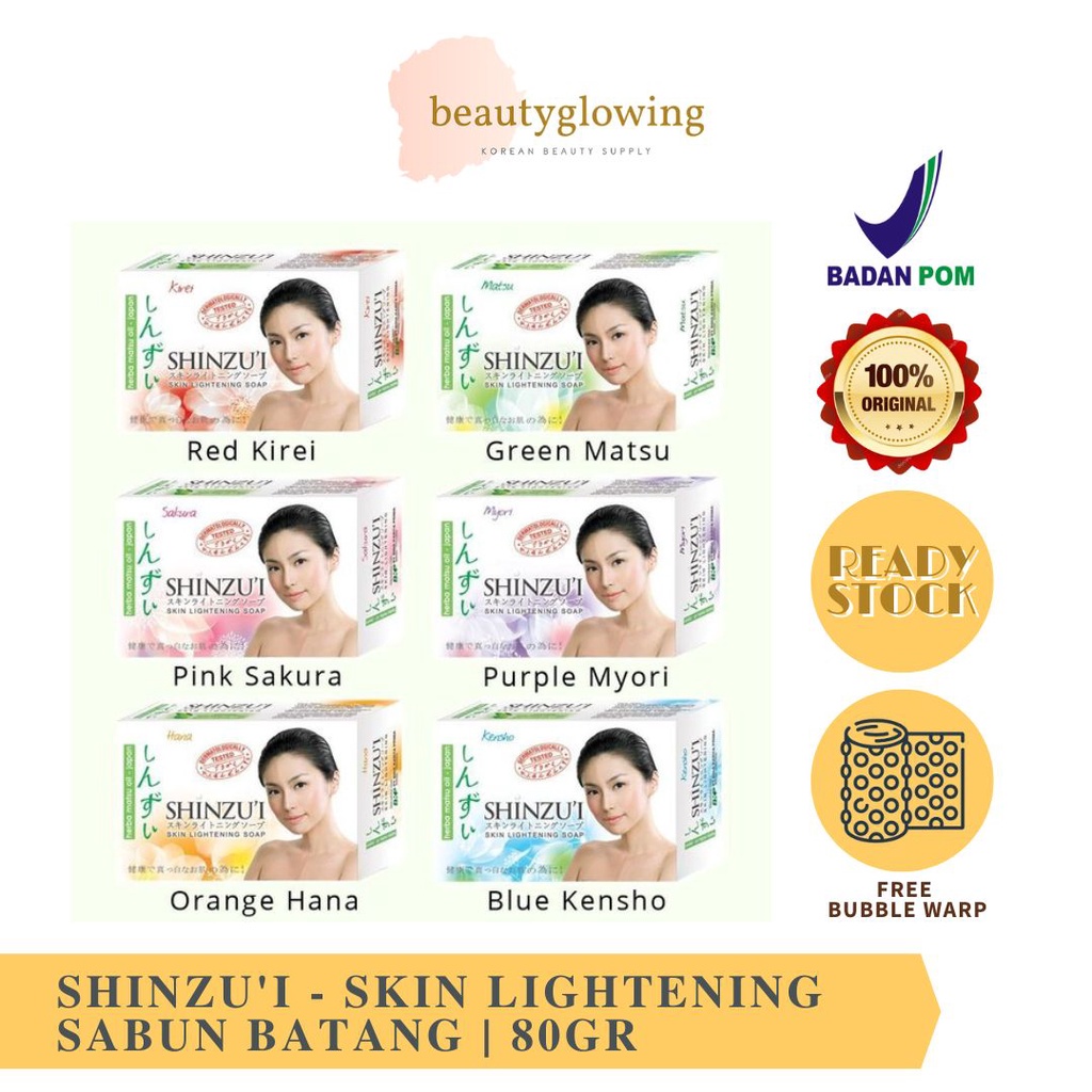 SHINZUI Skin Lightening Bar Soap 80gr / SABUN BATANG