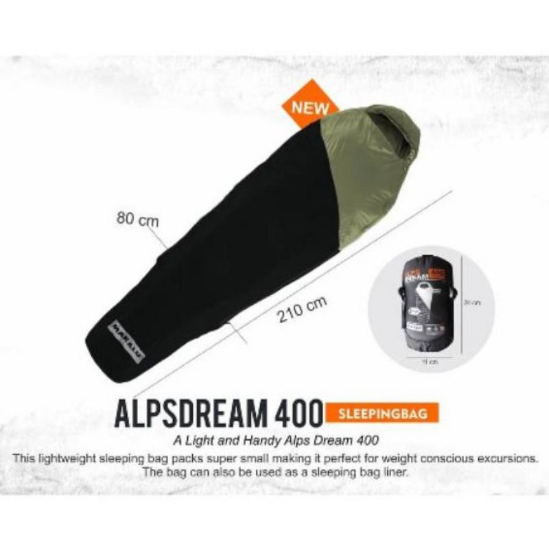 SLEEPING BAG MAKALU ALPS DREAM 400 | SB DACRON MUMMY UL ULTRALIGHT PACKAGING KECIL RINGAN MINIMALIST