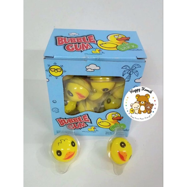 

Permen Cemilan Snack Karet Bubblegum Bebek Duck Mainan Anak Murah (isi 24 pcs)