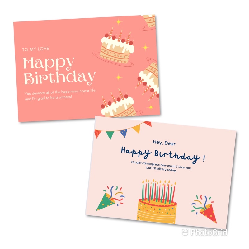 TAMBAHAN BIRTHDAY CARD UNTUK KADO KARTU UCAPAN ULANG TAHUN