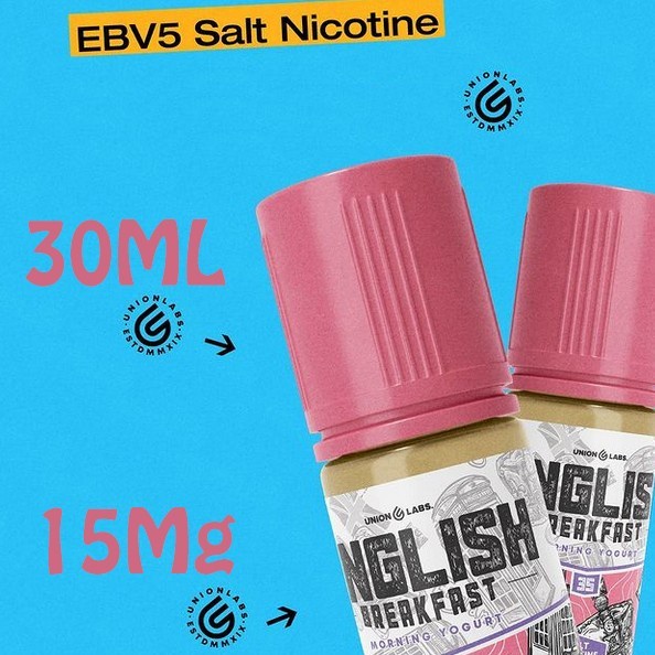 Saltnic English Breakfast V5 Morning Yoghurt 30ml 15mg 35mg Salt By Unionlabs