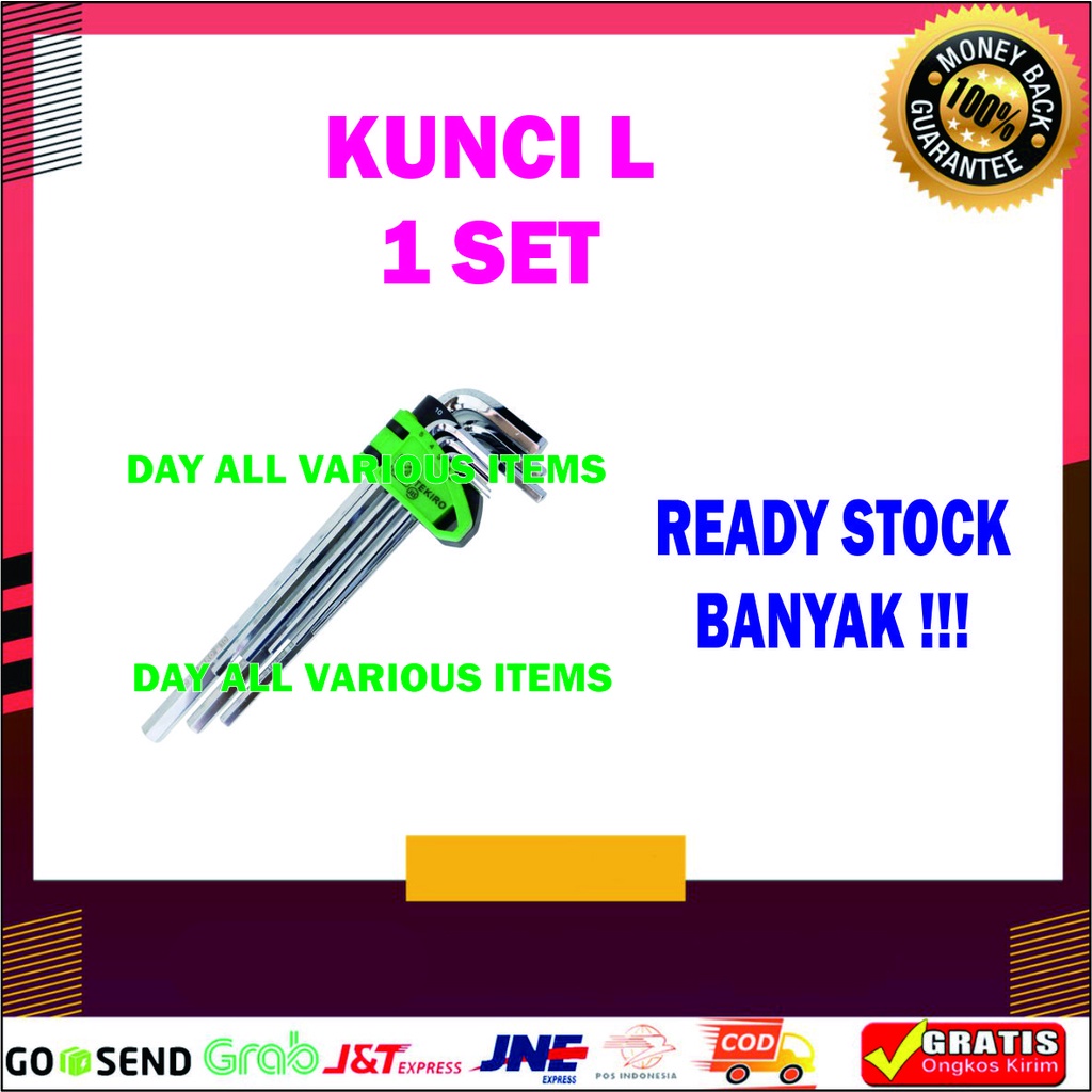 KUNCI L 1 SET MURAH