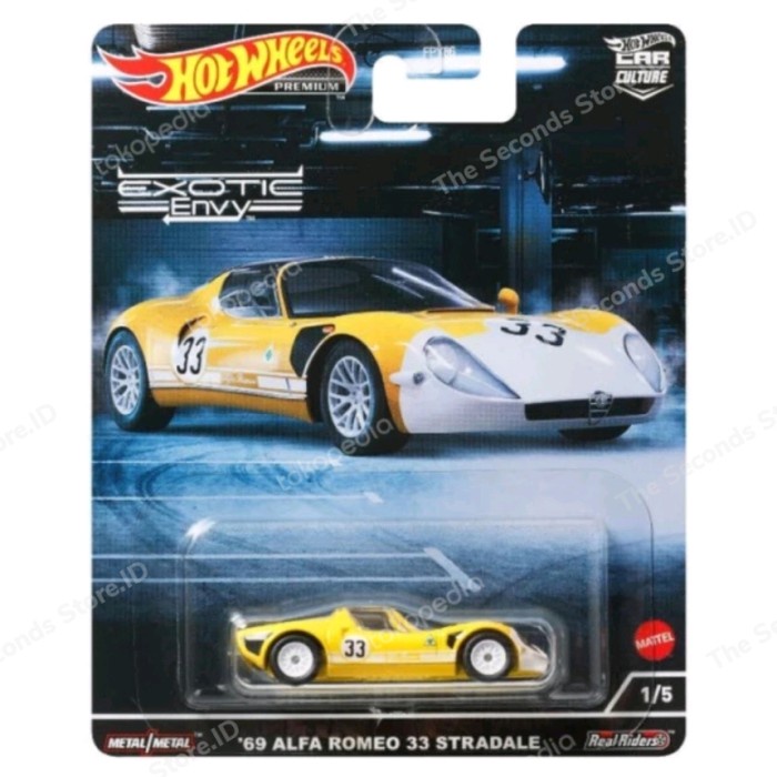 Hotwheels Premium Exotic Envy - '69 Alfa Romeo 33 Stradale