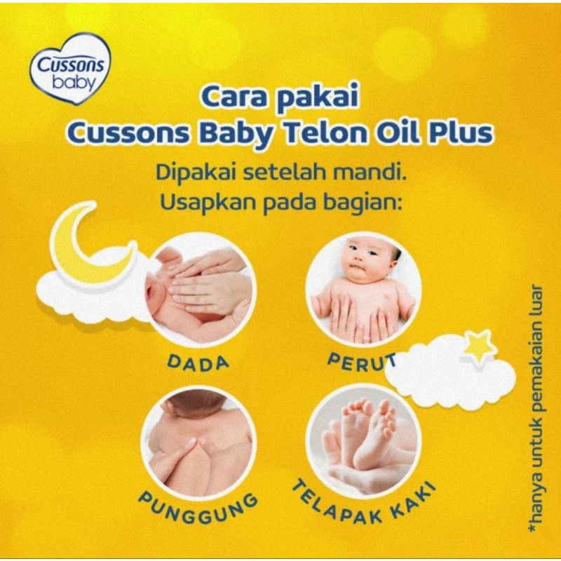 Cussons Baby Minyak Telon &amp; Minyak Telon Plus Ukuran 60 ml