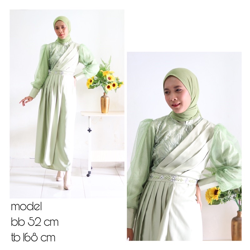 lidya dress by elslook (READY STOK) silk dress satin maxmara dress kondangan ootd lamaran lydia dress salwa dress