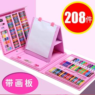 [JUALSEMUA18](00051)Crayon 208pcs  pensil warna crayon gambar /  pensil warna anak-anak/Import