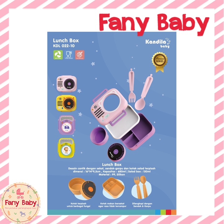 KANDILA BABY  LUNCH BOX WITH SPOON 680ML / KDL022-10