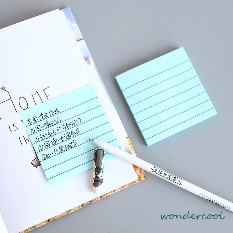 Simplicity sticky note horizontal sticker notepad post maker stiker massage pesan book note-Won