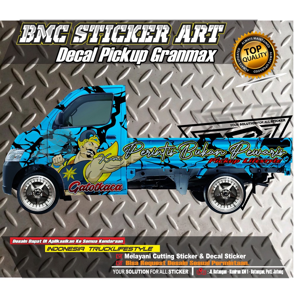 STICKER DECAL MOBIL PICKUP/DEKAL GRANMAX FULL BODY DESAIN GATHOTKACA