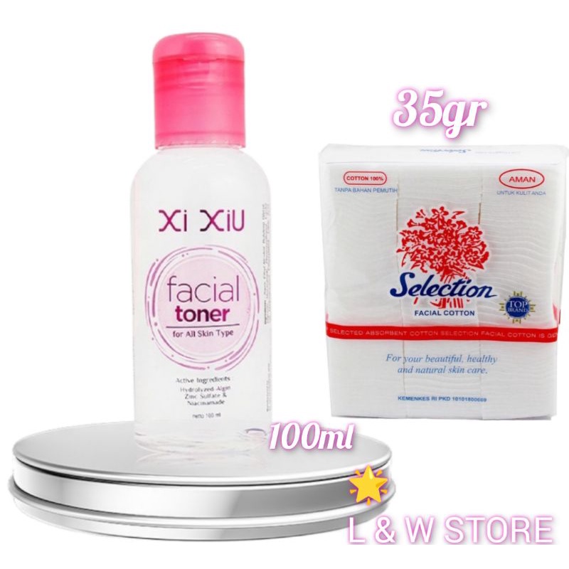 Xi Xiu Facial Toner 100ml+Kapas 35gr