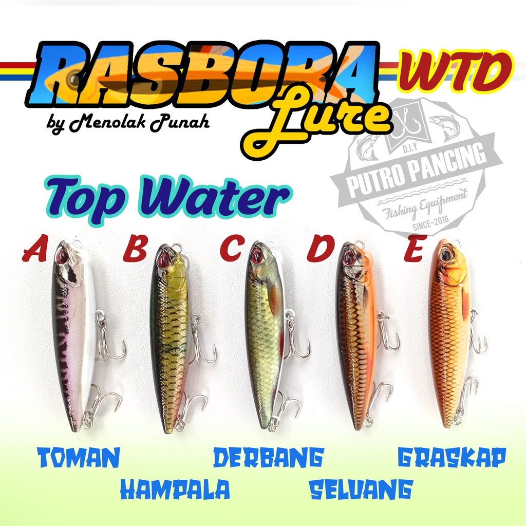 Lure Pencil WTD Ratle Rasbora Series Ultralight and Light
